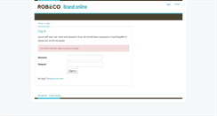 Desktop Screenshot of brandonline.robeco.com