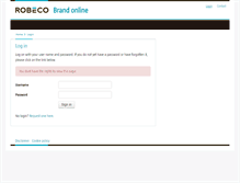 Tablet Screenshot of brandonline.robeco.com